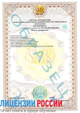 Образец сертификата соответствия (приложение) Улан-Удэ Сертификат OHSAS 18001