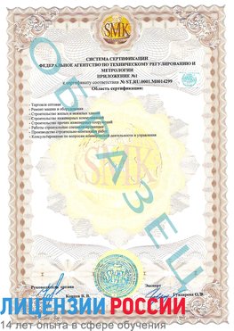 Образец сертификата соответствия (приложение) Улан-Удэ Сертификат ISO 14001